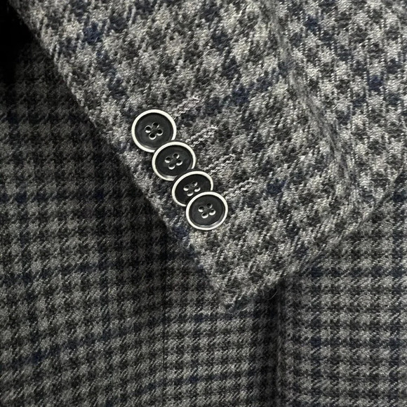 Joseph Abboud JOE Blazer Men 46 X-Long Slim Fit Wool Tweed Sport Coat Multicolor - Picture 8 of 9